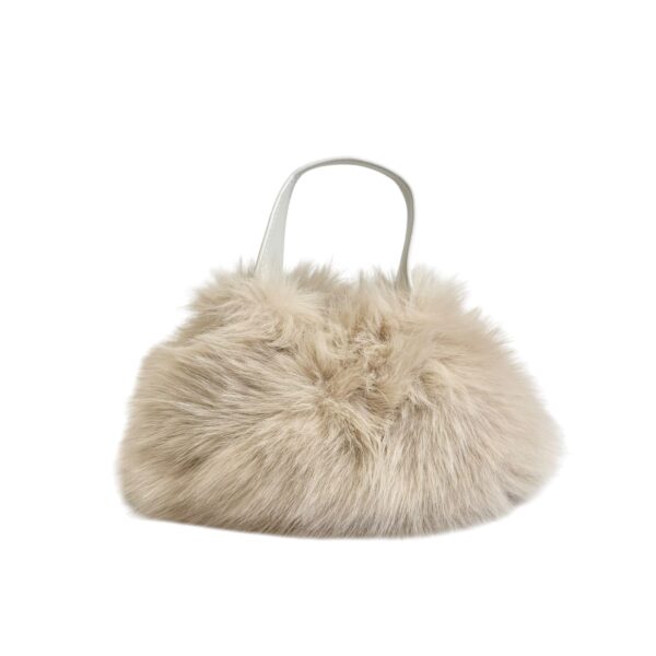 Paris fuskepels veske – Lys beige