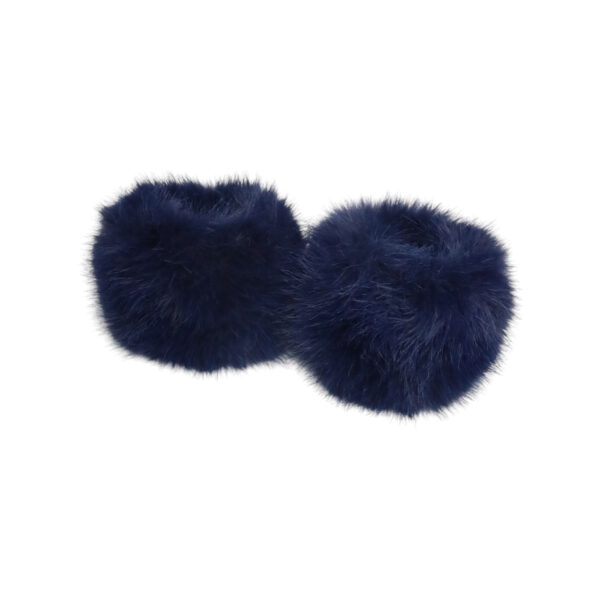 OUTLET Exclusive fuskepels arm cuffs – Navy