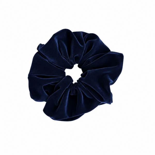 Julekolleksjon: Exclusive stor scrunchie i fløyel – Navy