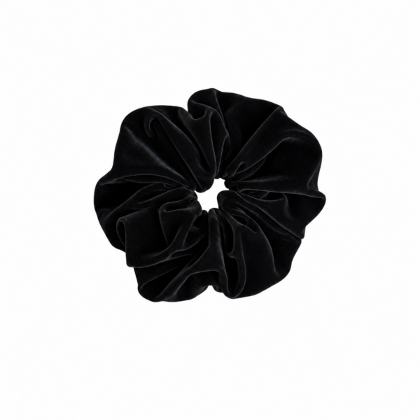 Julekolleksjon: Exclusive stor scrunchie i fløyel – Sort